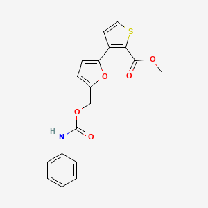 Methyl 3-(5-{[(anilinocarbonyl)oxy]methyl}-2-furyl)-2-thiophenecarboxylate