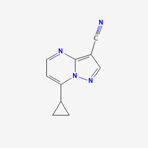 7-Cyclopropylpyrazolo[1,5-a]pyrimidine-3-carbonitrile