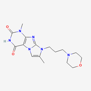 1,7-dimethyl-8-(3-morpholinopropyl)-1H-imidazo[2,1-f]purine-2,4(3H,8H)-dione