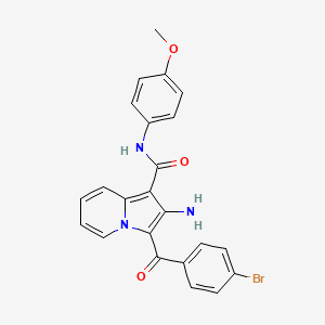 2-amino-3-(4-bromobenzoyl)-N-(4-methoxyphenyl)indolizine-1-carboxamide