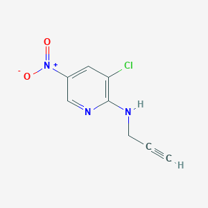 3-chloro-5-nitro-N-(prop-2-yn-1-yl)pyridin-2-amine