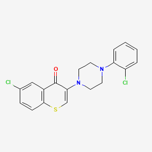 6-Chloro-3-[4-(2-chlorophenyl)piperazin-1-yl]thiochromen-4-one