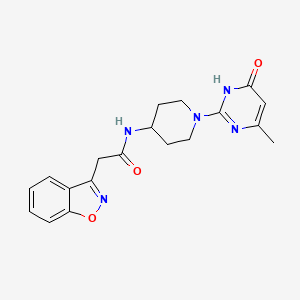 2-(benzo[d]isoxazol-3-yl)-N-(1-(4-methyl-6-oxo-1,6-dihydropyrimidin-2-yl)piperidin-4-yl)acetamide