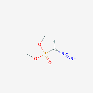 molecular formula C3H7N2O3P B029019 Dimethyl (diazomethyl)phosphonate CAS No. 27491-70-9