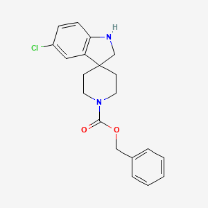 molecular formula C20H21ClN2O2 B2901916 Benzyl 5-chlorospiro[indoline-3,4'-piperidine]-1'-carboxylate CAS No. 1041704-16-8