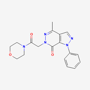 4-methyl-6-(2-morpholino-2-oxoethyl)-1-phenyl-1H-pyrazolo[3,4-d]pyridazin-7(6H)-one