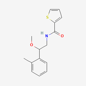 molecular formula C15H17NO2S B2901922 N-[2-METHOXY-2-(2-METHYLPHENYL)ETHYL]THIOPHENE-2-CARBOXAMIDE CAS No. 1797641-02-1