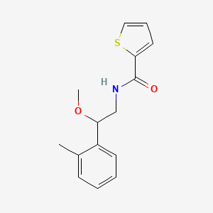 molecular formula C15H17NO2S B2901922 N-(2-methoxy-2-(o-tolyl)ethyl)thiophene-2-carboxamide CAS No. 1797641-02-1
