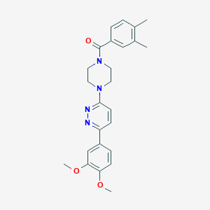 (4-(6-(3,4-Dimethoxyphenyl)pyridazin-3-yl)piperazin-1-yl)(3,4-dimethylphenyl)methanone