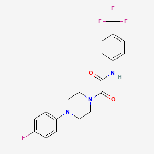 2-[4-(4-fluorophenyl)piperazin-1-yl]-2-oxo-N-[4-(trifluoromethyl)phenyl]acetamide