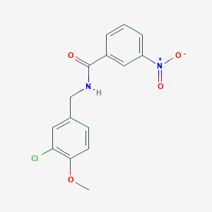 N-[(3-chloro-4-methoxyphenyl)methyl]-3-nitrobenzamide