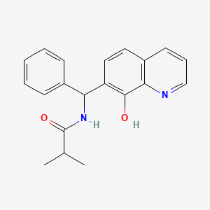 molecular formula C20H20N2O2 B2901997 N-((8-hydroxyquinolin-7-yl)(phenyl)methyl)isobutyramide CAS No. 332173-87-2