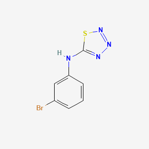 molecular formula C7H5BrN4S B2902032 N-(3-Bromophenyl)-1,2,3,4-thiatriazol-5-amine CAS No. 1904016-66-5