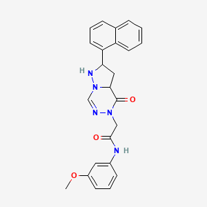 N-(3-methoxyphenyl)-2-[2-(naphthalen-1-yl)-4-oxo-4H,5H-pyrazolo[1,5-d][1,2,4]triazin-5-yl]acetamide
