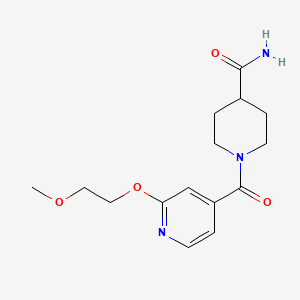 1-(2-(2-Methoxyethoxy)isonicotinoyl)piperidine-4-carboxamide