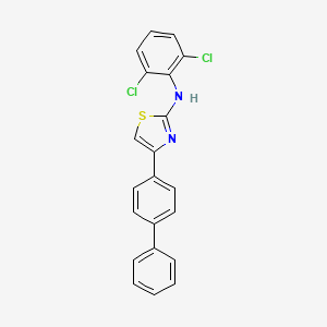 N-(2,6-dichlorophenyl)-4-(4-phenylphenyl)-1,3-thiazol-2-amine