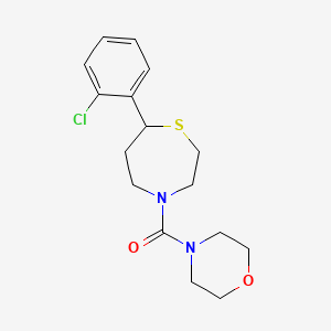 (7-(2-Chlorophenyl)-1,4-thiazepan-4-yl)(morpholino)methanone