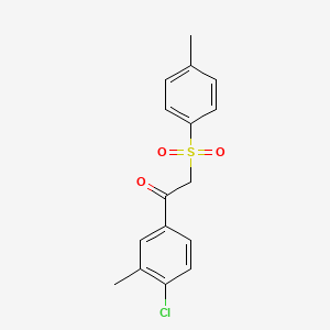 1-(4-Chloro-3-methylphenyl)-2-((4-methylphenyl)sulfonyl)ethan-1-one