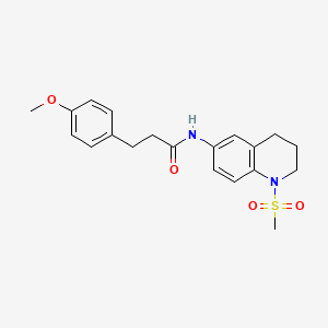 molecular formula C20H24N2O4S B2902048 N-(1-methanesulfonyl-1,2,3,4-tetrahydroquinolin-6-yl)-3-(4-methoxyphenyl)propanamide CAS No. 941882-62-8