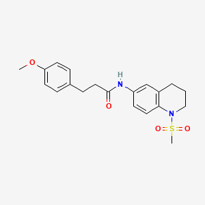 3-(4-methoxyphenyl)-N-(1-methylsulfonyl-3,4-dihydro-2H-quinolin-6-yl)propanamide