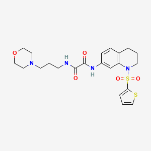 N1-(3-morpholinopropyl)-N2-(1-(thiophen-2-ylsulfonyl)-1,2,3,4-tetrahydroquinolin-7-yl)oxalamide