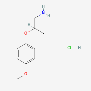 molecular formula C10H16ClNO2 B2902091 2-(4-Methoxy-phenoxy)-propylamine, HCl CAS No. 1352305-22-6