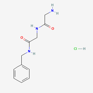 2-amino-N-[(benzylcarbamoyl)methyl]acetamide hydrochloride