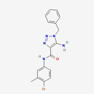 5-amino-1-benzyl-N-(4-bromo-3-methylphenyl)-1H-1,2,3-triazole-4-carboxamide