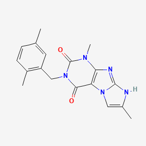 3-(2,5-dimethylbenzyl)-1,7-dimethyl-1H-imidazo[2,1-f]purine-2,4(3H,8H)-dione