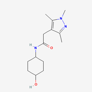 N-(4-hydroxycyclohexyl)-2-(trimethyl-1H-pyrazol-4-yl)acetamide
