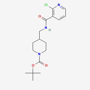molecular formula C17H24ClN3O3 B2902323 tert-Butyl 4-((2-chloronicotinamido)methyl)piperidine-1-carboxylate CAS No. 1353979-99-3