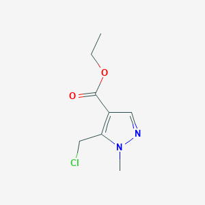 molecular formula C8H11ClN2O2 B2902343 Ethyl 5-(chloromethyl)-1-methyl-1H-pyrazole-4-carboxylate CAS No. 141342-46-3