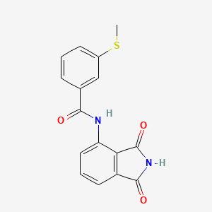 molecular formula C16H12N2O3S B2902349 N-(1,3-dioxo-2,3-dihydro-1H-isoindol-4-yl)-3-(methylsulfanyl)benzamide CAS No. 896357-73-6