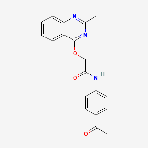 molecular formula C19H17N3O3 B2902362 N-(4-acetylphenyl)-2-[(2-methylquinazolin-4-yl)oxy]acetamide CAS No. 1110979-51-5