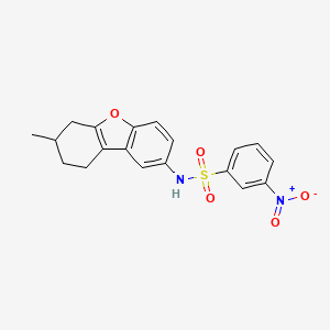molecular formula C19H18N2O5S B2902399 N-(7-methyl-6,7,8,9-tetrahydrodibenzo[b,d]furan-2-yl)-3-nitrobenzenesulfonamide CAS No. 441292-56-4