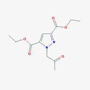 diethyl 1-(2-oxopropyl)-1H-pyrazole-3,5-dicarboxylate