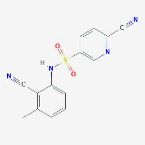 6-Cyano-N-(2-cyano-3-methylphenyl)pyridine-3-sulfonamide