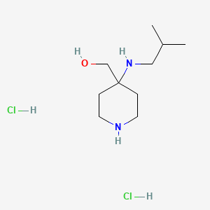 {4-[(2-Methylpropyl)amino]piperidin-4-yl}methanol dihydrochloride