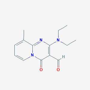 molecular formula C14H17N3O2 B2902510 2-(diethylamino)-9-methyl-4-oxo-4H-pyrido[1,2-a]pyrimidine-3-carbaldehyde CAS No. 306321-55-1