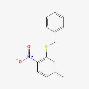 molecular formula C14H13NO2S B2902512 2-(Benzylsulfanyl)-4-methyl-1-nitrobenzene CAS No. 2253632-94-7
