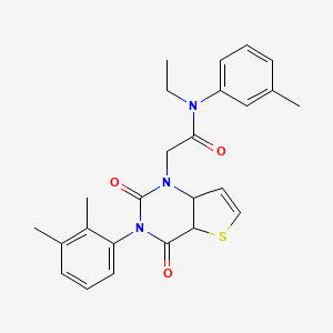 2-[3-(2,3-dimethylphenyl)-2,4-dioxo-1H,2H,3H,4H-thieno[3,2-d]pyrimidin-1-yl]-N-ethyl-N-(3-methylphenyl)acetamide