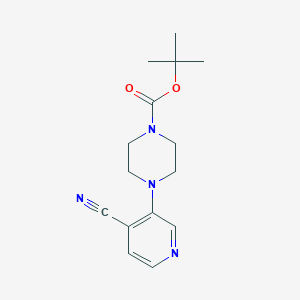 molecular formula C15H20N4O2 B2902526 Tert-butyl 4-(4-cyanopyridin-3-yl)piperazine-1-carboxylate CAS No. 1638137-75-3