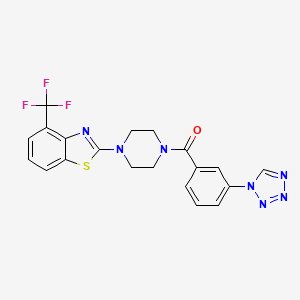 (3-(1H-tetrazol-1-yl)phenyl)(4-(4-(trifluoromethyl)benzo[d]thiazol-2-yl)piperazin-1-yl)methanone