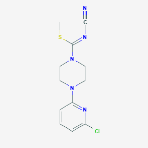 methyl 4-(6-chloro-2-pyridinyl)-N-cyanotetrahydro-1(2H)-pyrazinecarbimidothioate