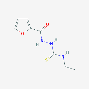 molecular formula C8H11N3O2S B2902544 N-ethyl-2-(2-furoyl)hydrazinecarbothioamide CAS No. 158120-81-1