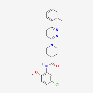 molecular formula C24H25ClN4O2 B2902619 N-(5-chloro-2-methoxyphenyl)-1-[6-(2-methylphenyl)pyridazin-3-yl]piperidine-4-carboxamide CAS No. 1203010-24-5