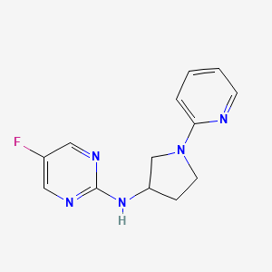 5-fluoro-N-(1-(pyridin-2-yl)pyrrolidin-3-yl)pyrimidin-2-amine