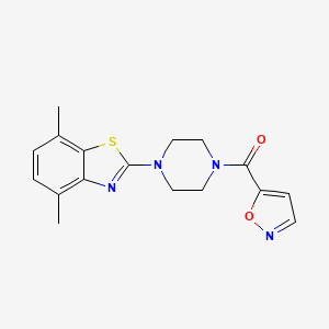 (4-(4,7-Dimethylbenzo[d]thiazol-2-yl)piperazin-1-yl)(isoxazol-5-yl)methanone