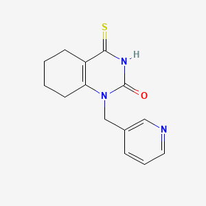 1-(pyridin-3-ylmethyl)-4-thioxo-3,4,5,6,7,8-hexahydroquinazolin-2(1H)-one