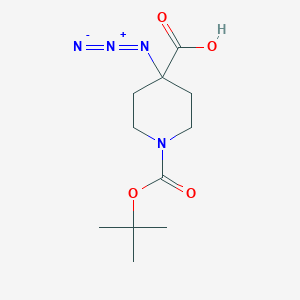 4-Azido-1-[(2-methylpropan-2-yl)oxycarbonyl]piperidine-4-carboxylic acid
